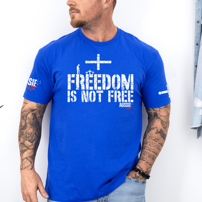Freedom Is Not Free Eureka Flag Unisex T-Shirt with Sleeve Printing