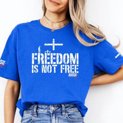 Freedom Is Not Free Eureka Flag Unisex T-Shirt with Sleeve Printing