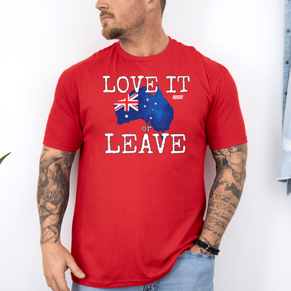 Love it or Leave Australian Flag Unisex Shirt
