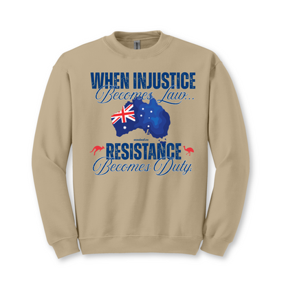 When Injustice Becomes Law Eureka Flag Jumper