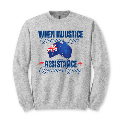When Injustice Becomes Law Eureka Flag Jumper