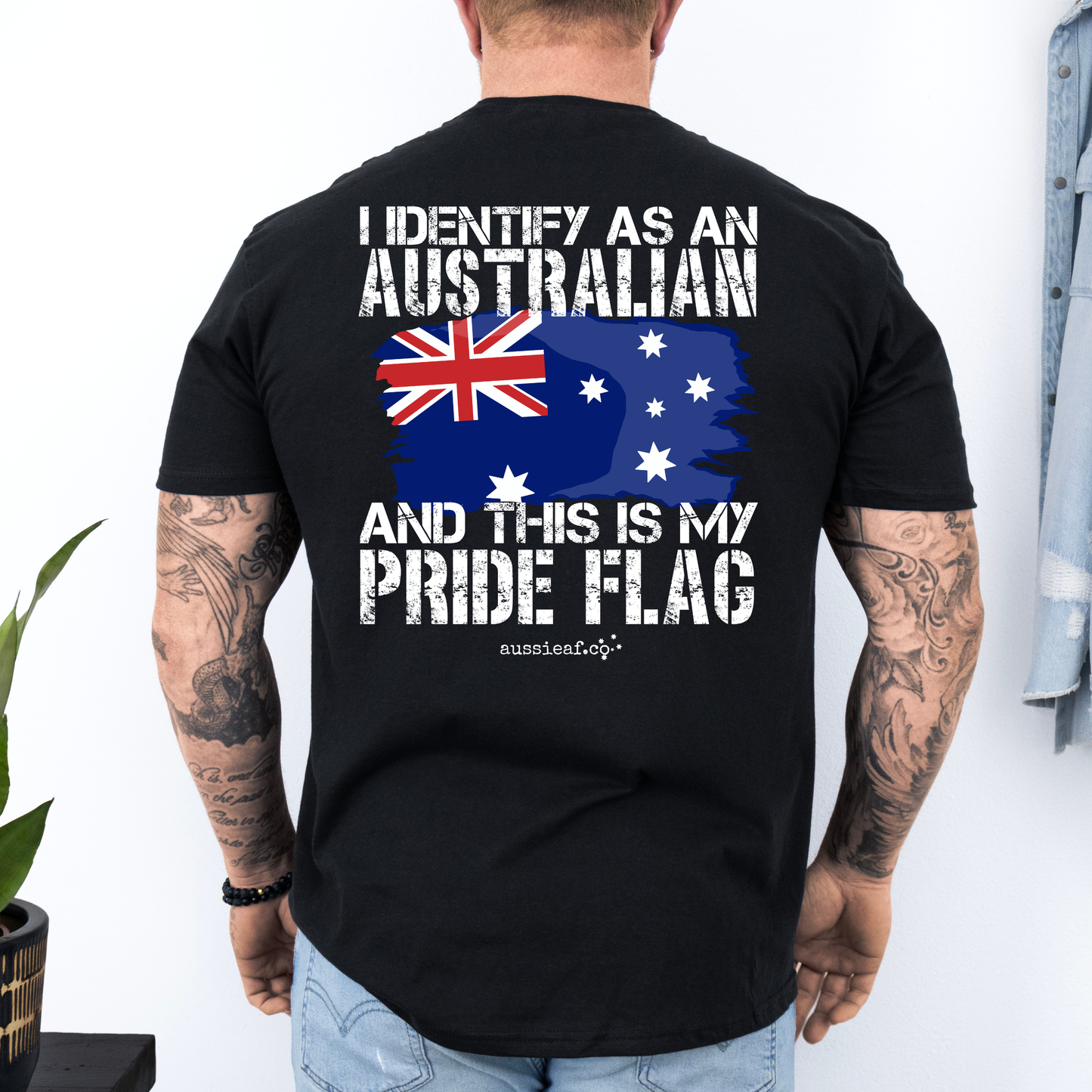 This is My Pride Flag Australian Flag Unisex BACK Print Shirt