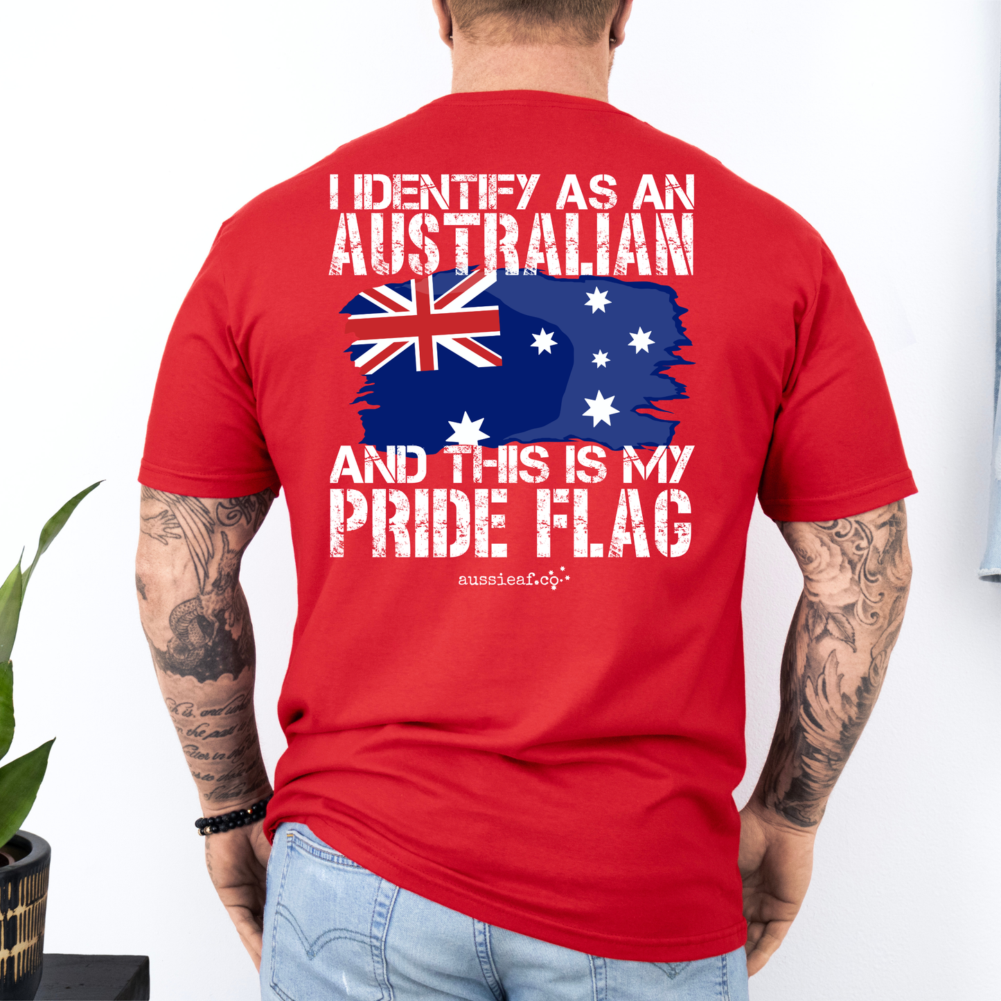 This is My Pride Flag Australian Flag Unisex BACK Print Shirt