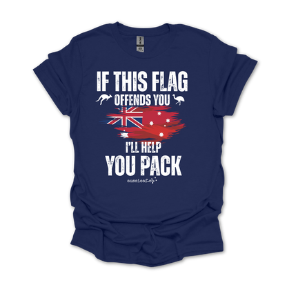 If This Flag Offends You Australian Federal Flag Unisex FRONT Print Shirt