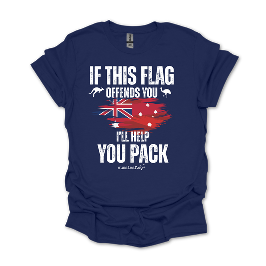 If This Flag Offends You Australian Federal Flag Unisex FRONT Print Shirt