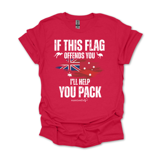 If This Flag Offends You Australian Federal Flag Unisex FRONT Print Shirt
