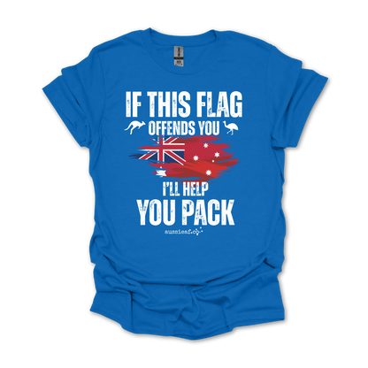 If This Flag Offends You Australian Federal Flag Unisex FRONT Print Shirt