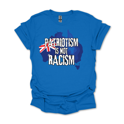Patriotism is not Racism Australian Flag Unisex FRONT Print Shirt V3