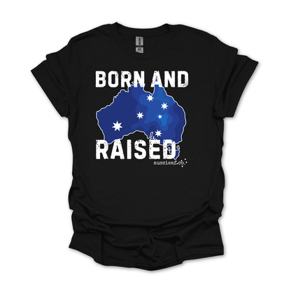 Born & Raised Australian Southern Cross Unisex FRONT Print Shirt