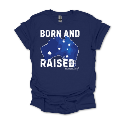 Born & Raised Australian Southern Cross Unisex FRONT Print Shirt