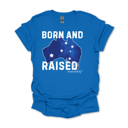 Born & Raised Australian Southern Cross Unisex FRONT Print Shirt