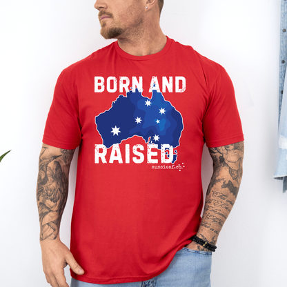 Born & Raised Australian Southern Cross Unisex FRONT Print Shirt