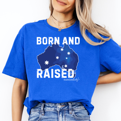 Born & Raised Australian Southern Cross Unisex FRONT Print Shirt
