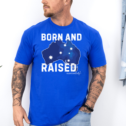 Born & Raised Australian Southern Cross Unisex FRONT Print Shirt