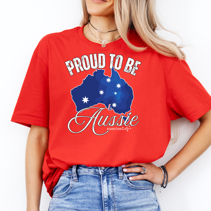 Proud to Be Aussie Southern Cross Australian Unisex FRONT Print Shirt