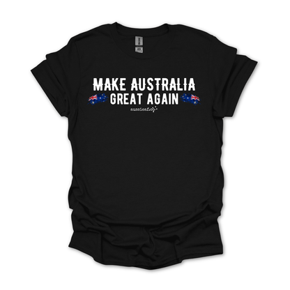 Make Australia Great Again Australian Flag Unisex FRONT Print Shirt