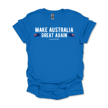 Make Australia Great Again Australian Flag Unisex FRONT Print Shirt