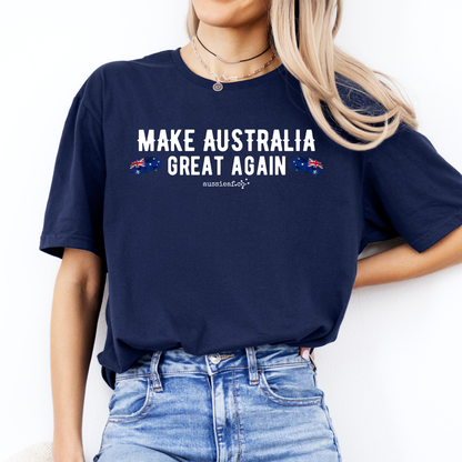 Make Australia Great Again Australian Flag Unisex FRONT Print Shirt