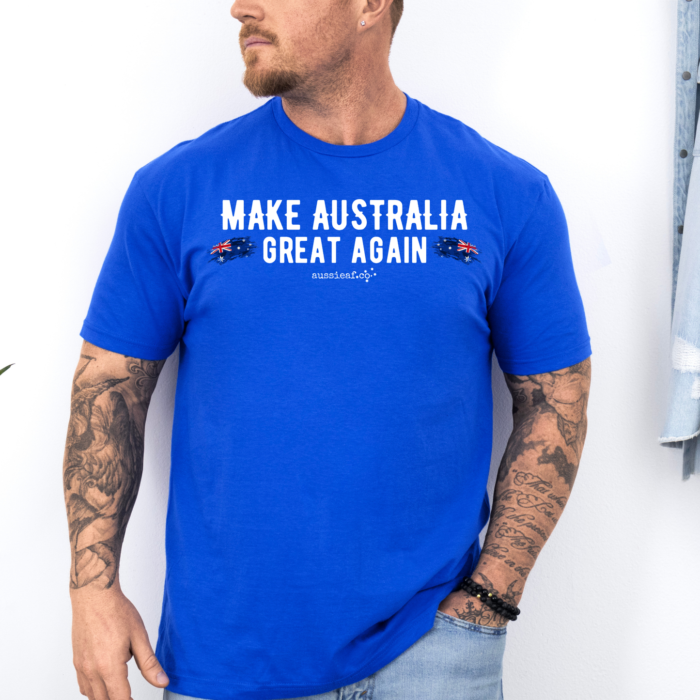 Make Australia Great Again Australian Flag Unisex FRONT Print Shirt