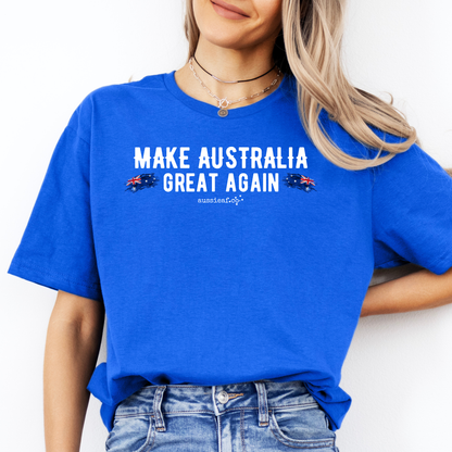 Make Australia Great Again Australian Flag Unisex FRONT Print Shirt