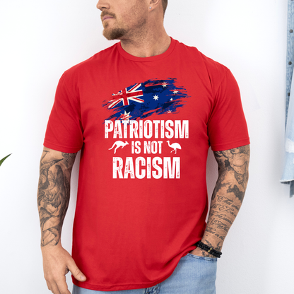 Patriotism is Not Racism New Unisex FRONT Print Shirt