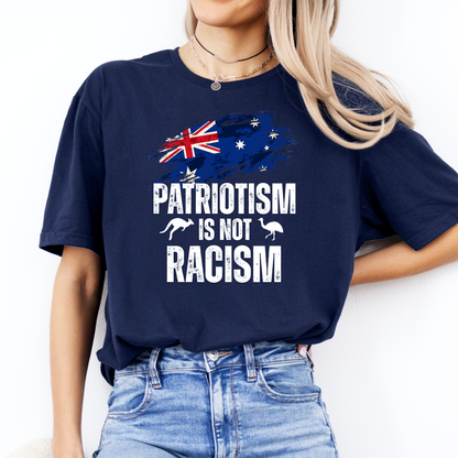 Patriotism is Not Racism New Unisex FRONT Print Shirt