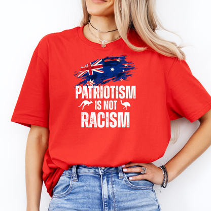 Patriotism is Not Racism New Unisex FRONT Print Shirt