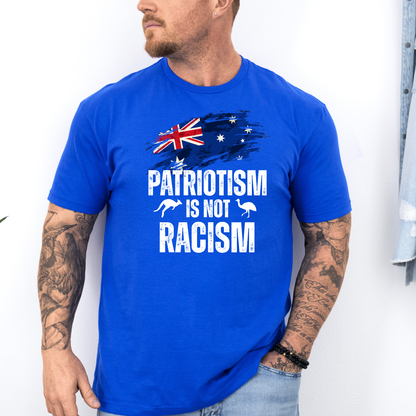 Patriotism is Not Racism New Unisex FRONT Print Shirt