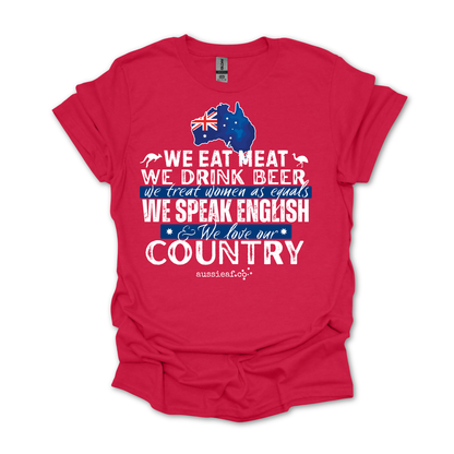 We Eat Meat Unisex FRONT Print Shirt
