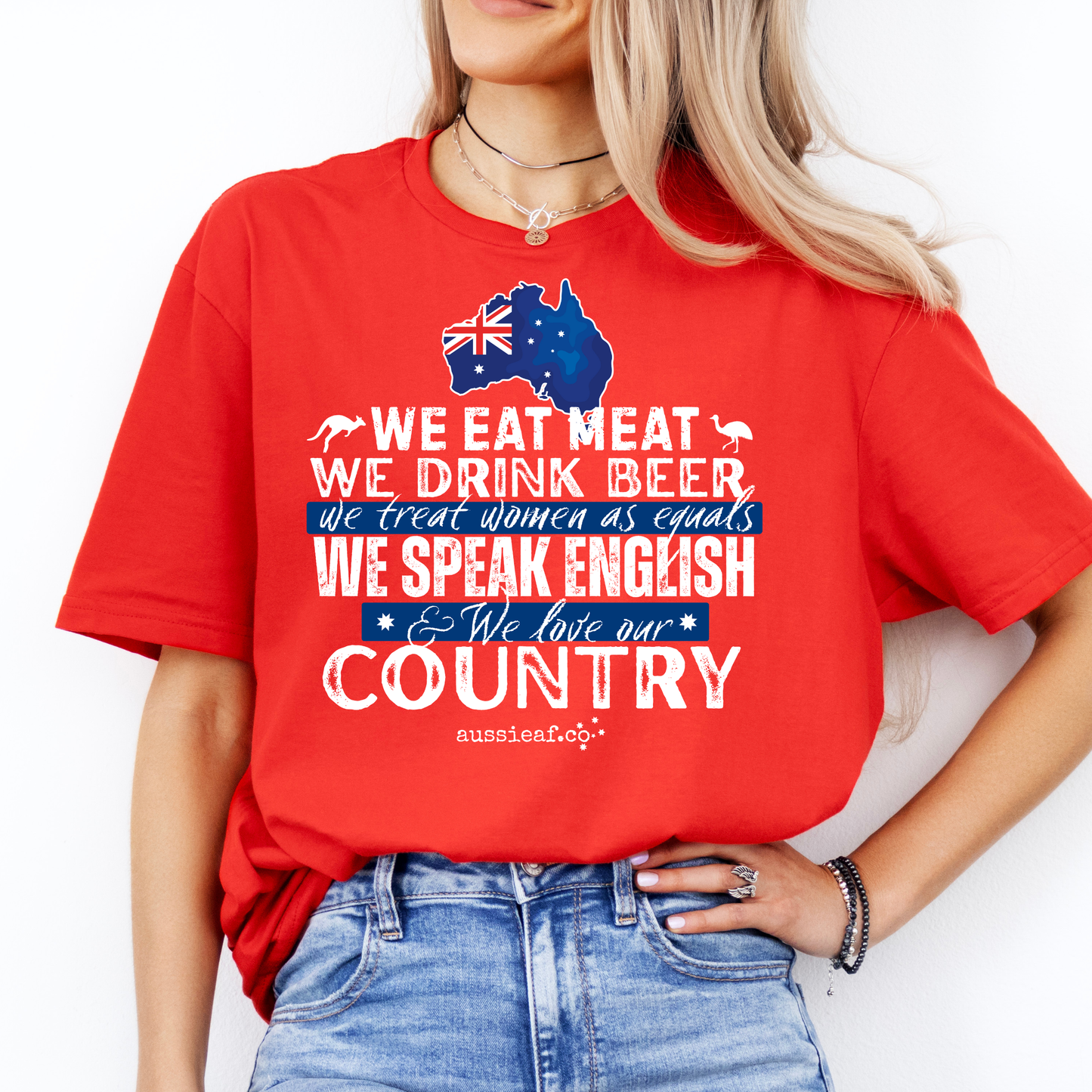 We Eat Meat Unisex FRONT Print Shirt