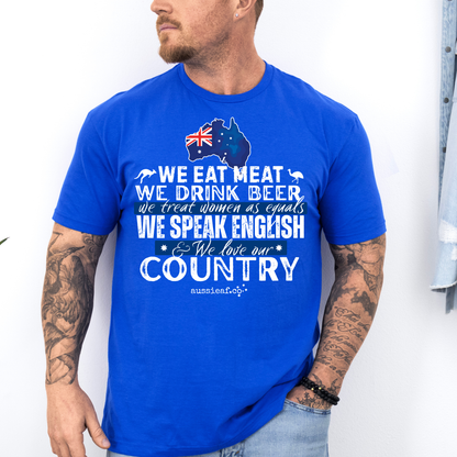 We Eat Meat Unisex FRONT Print Shirt