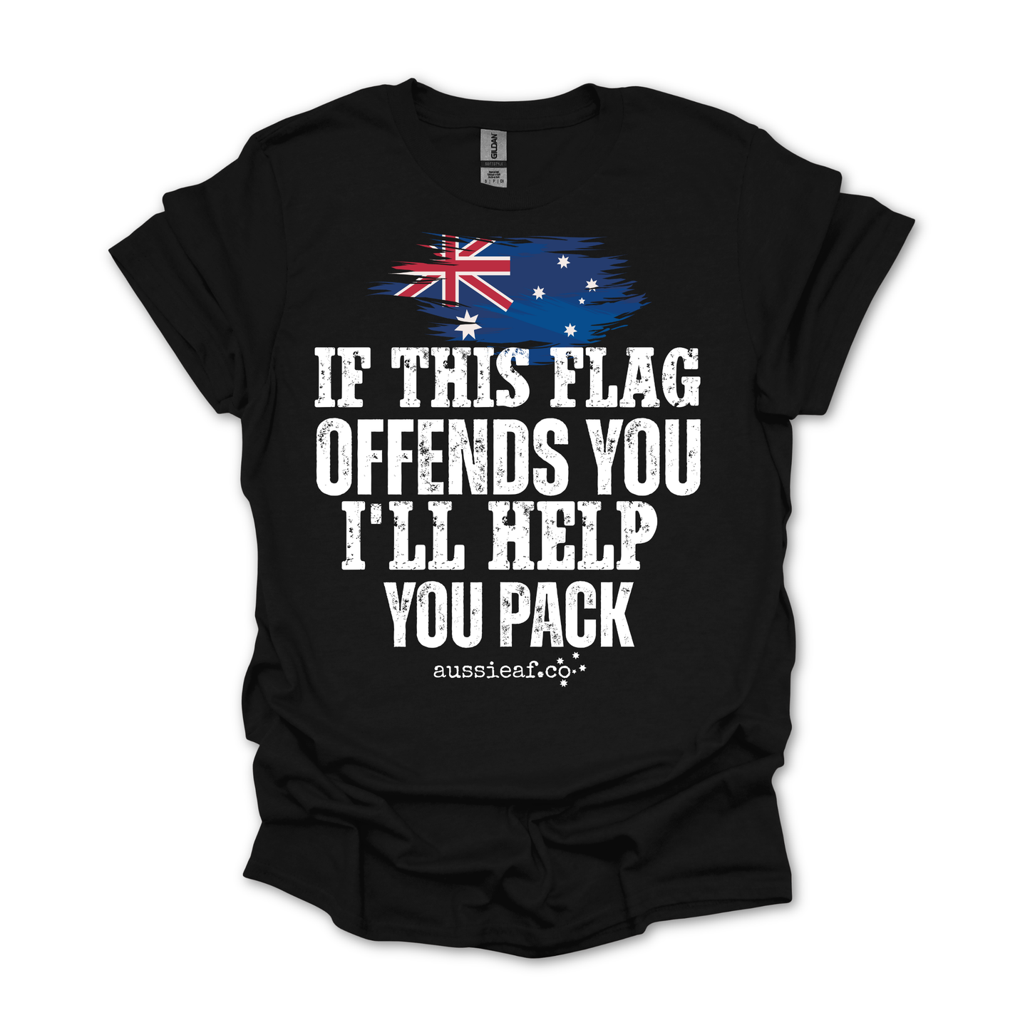 If This Flag Offends You Australian Flag Unisex FRONT Print Shirt