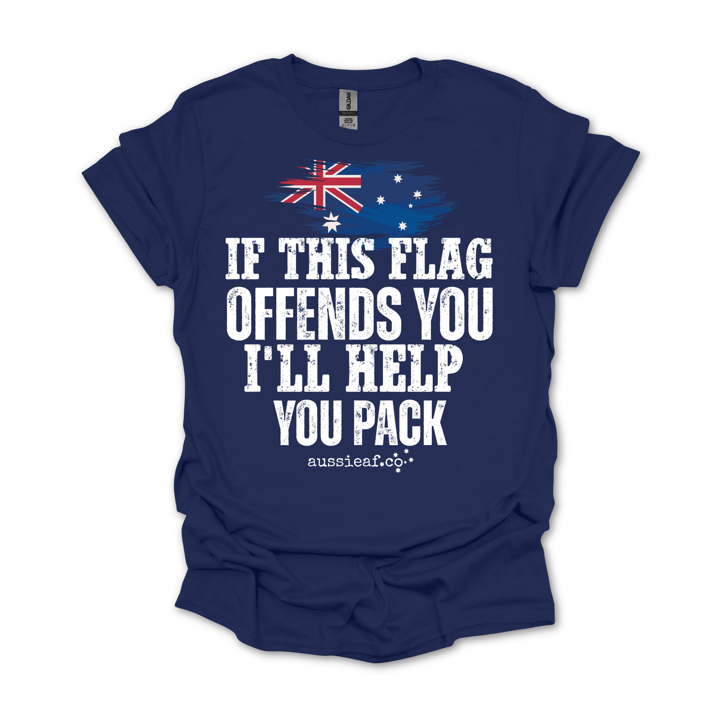 If This Flag Offends You Australian Flag Unisex FRONT Print Shirt