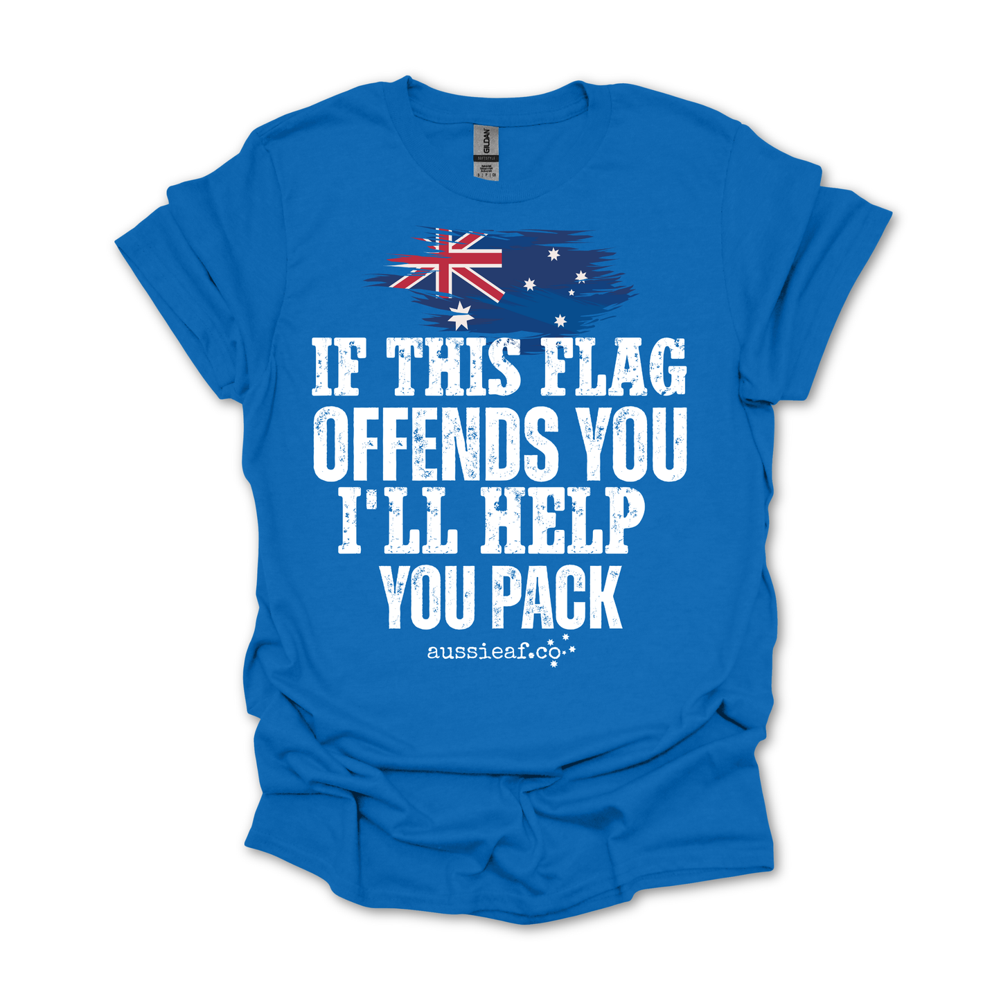 If This Flag Offends You Australian Flag Unisex FRONT Print Shirt