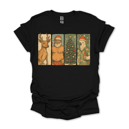 Vintage Aussie Christmas Tee | Kangaroo Santa Design