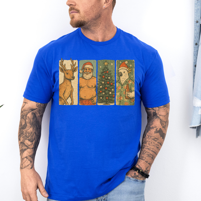 Vintage Aussie Christmas Tee | Kangaroo Santa Design