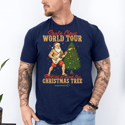 Santa World Tour Tee | Aussie Christmas Shirt