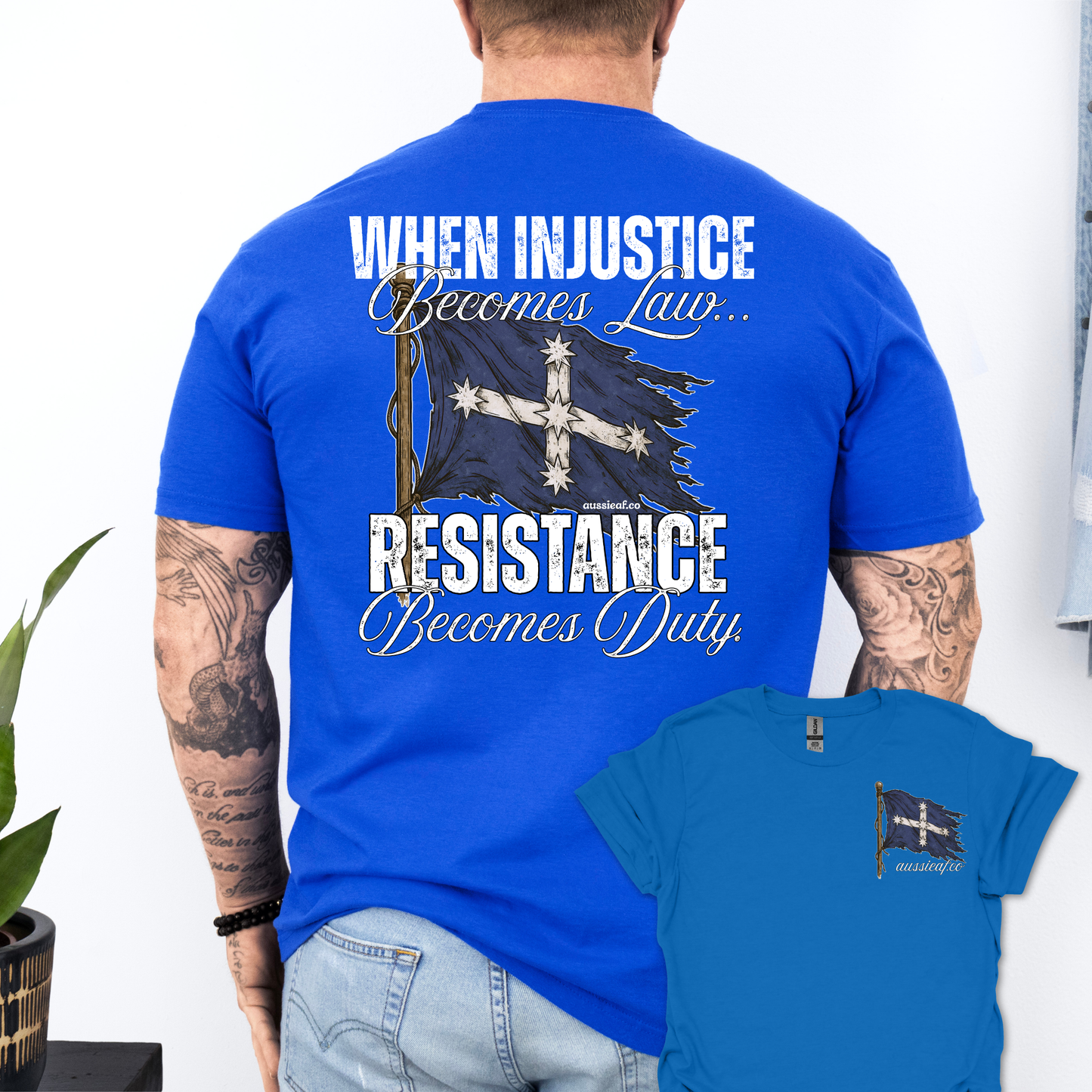When Injustice Becomes Law Eureka Flag Shirt