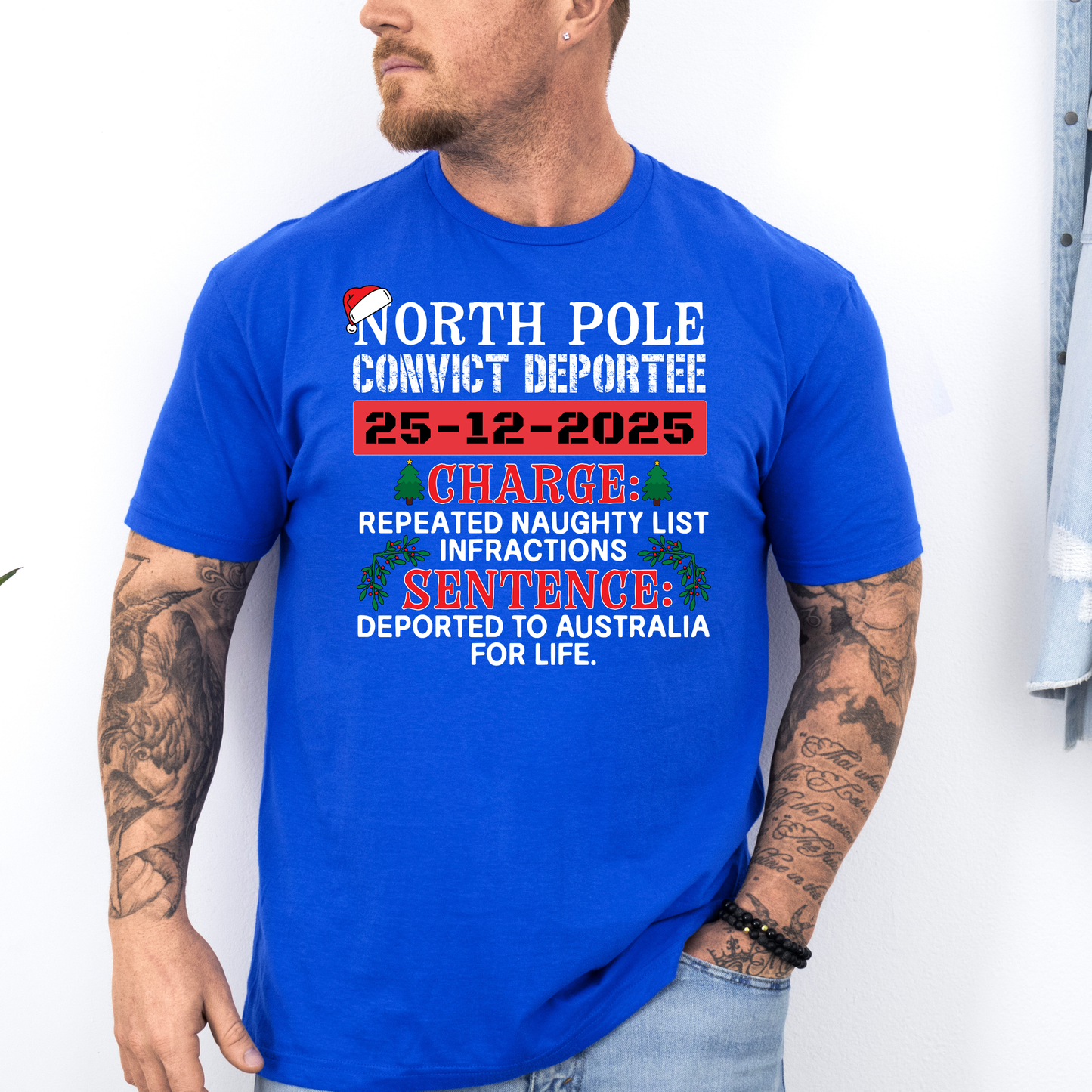 Northpole Convict Deportee Shirt | Funny Aussie Convict Christmas Shirt | AussieAF Clothing
