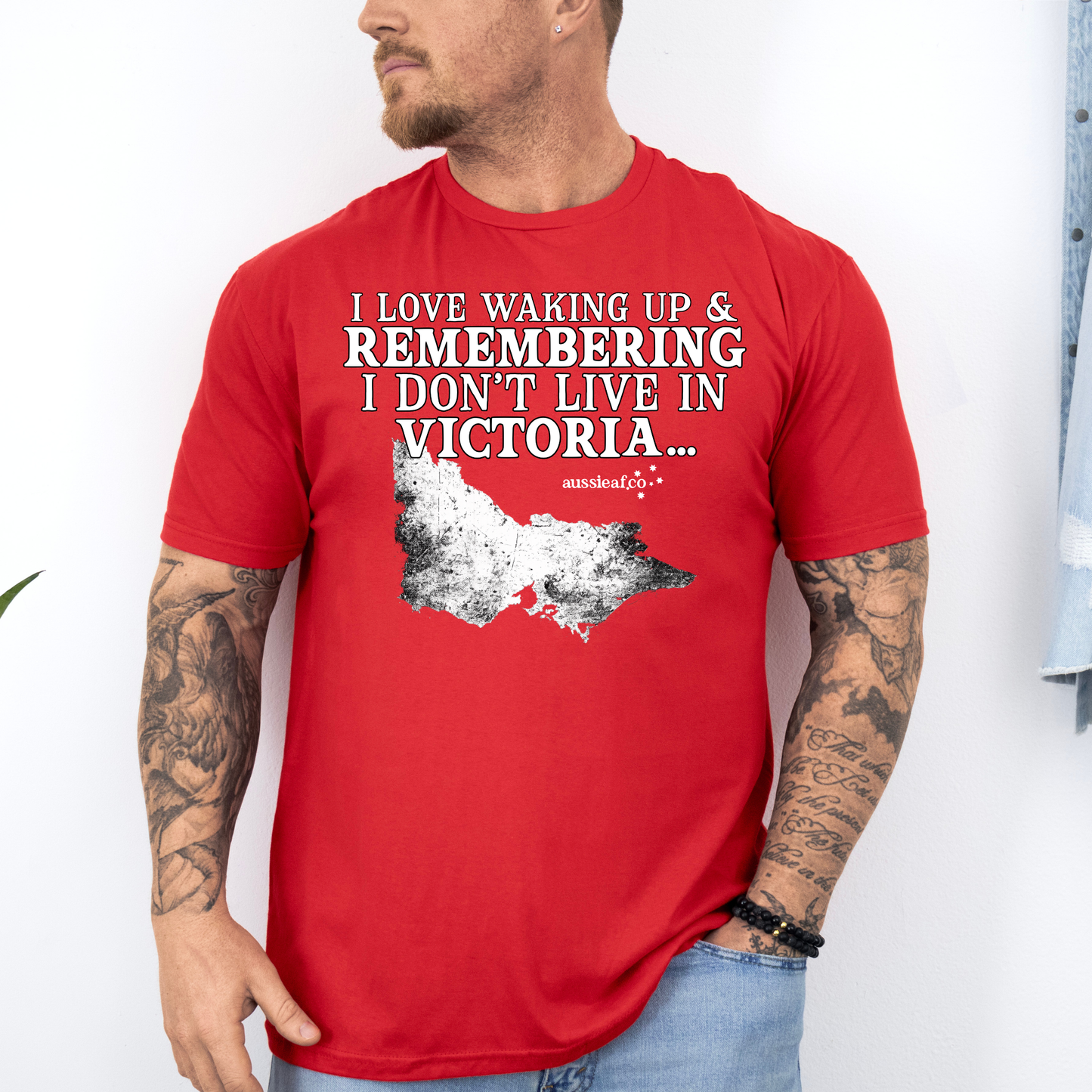 At Least I Don't Live in Victoria Unisex FRONT Print Shirt