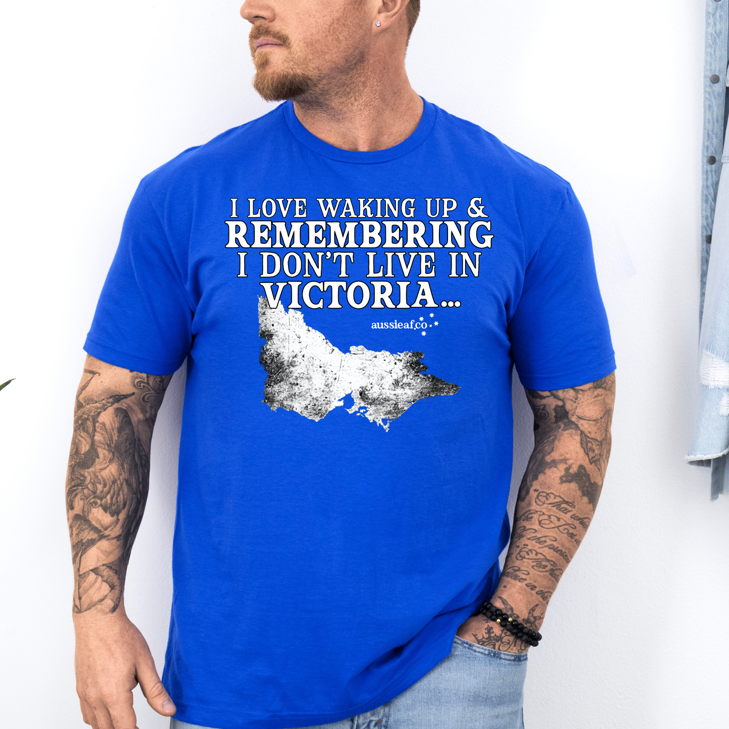 At Least I Don't Live in Victoria Unisex FRONT Print Shirt