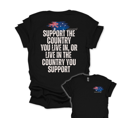 Big Fella Fits, Support the Country Unisex BACK & FRONT Printing