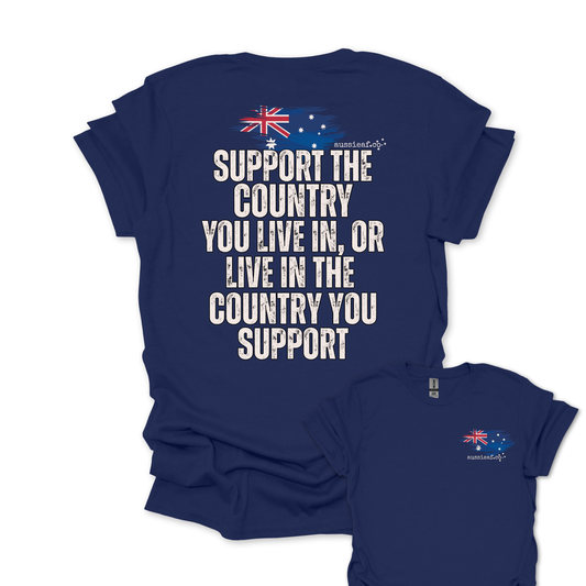 Big Fella Fits, Support the Country Unisex BACK & FRONT Printing