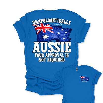 Unapologetically Aussie - Australian Flags Unisex Back & Front Print Shirt