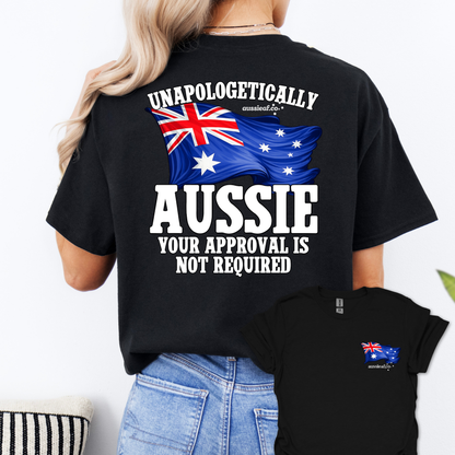 Unapologetically Aussie - Australian Flags Unisex Back & Front Print Shirt