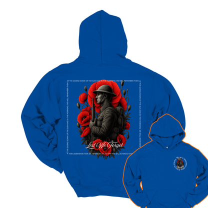 Lest We Forget Remembrance... Australian Flag Front & Back Print Unisex Heavy Blend Hoodie