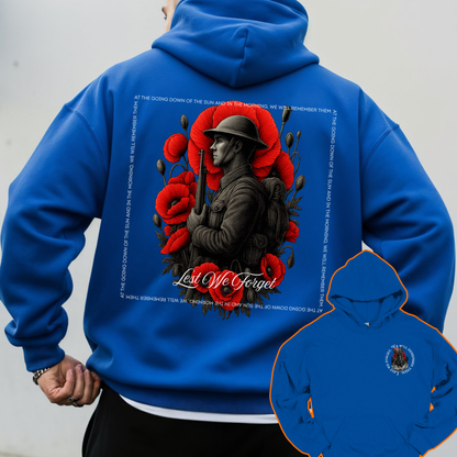 Lest We Forget Remembrance... Australian Flag Front & Back Print Unisex Heavy Blend Hoodie