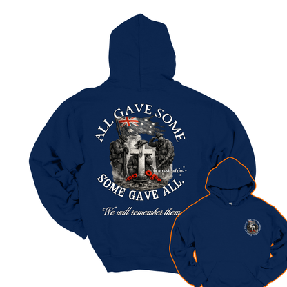 All Gave Some, Some Gave All Remembrance... Australian Memorial Front & Back Print Unisex Heavy Blend Hoodie