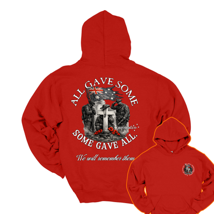 All Gave Some, Some Gave All Remembrance... Australian Memorial Front & Back Print Unisex Heavy Blend Hoodie