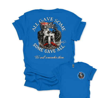 Some Gave All, All Gave some... Remembrance shirt Unisex Back & Front Print Shirt